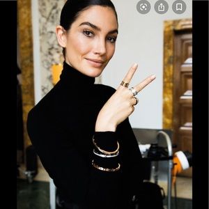 Wide Ceramic White Titanium No Scratch Stone Ring